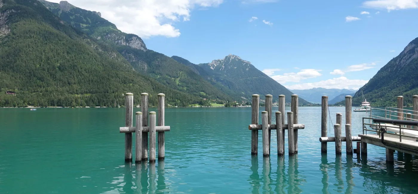 Blick auf den Achensee im Sommer 