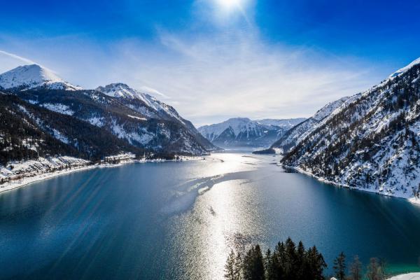 Winter Achensee Berge See