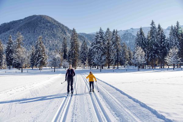 Langlaufen mit der Familie am Achensee