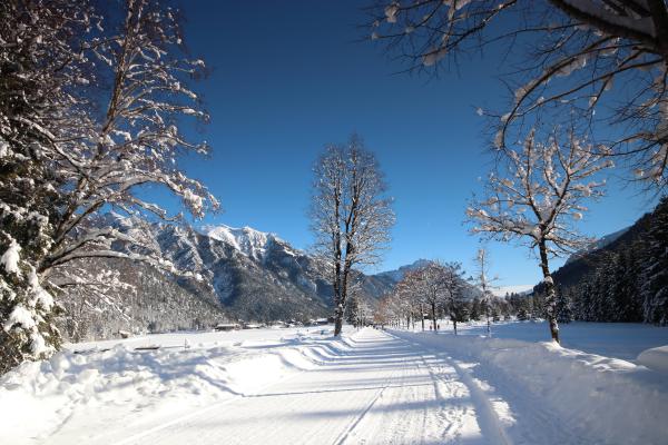 Winterwanderwege in die Karwendeltäler